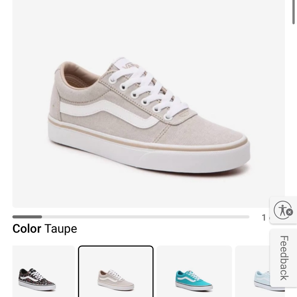 Taupe and White Sneakers
